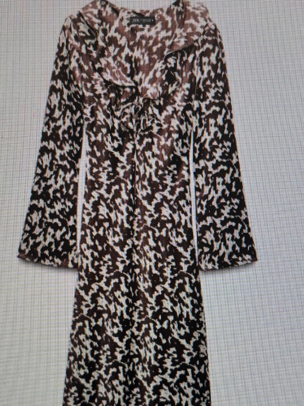 Zara satin long sleeve dress